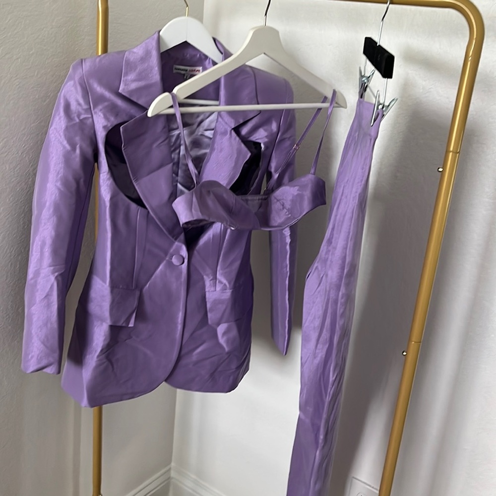 Lavender 3 piece suit